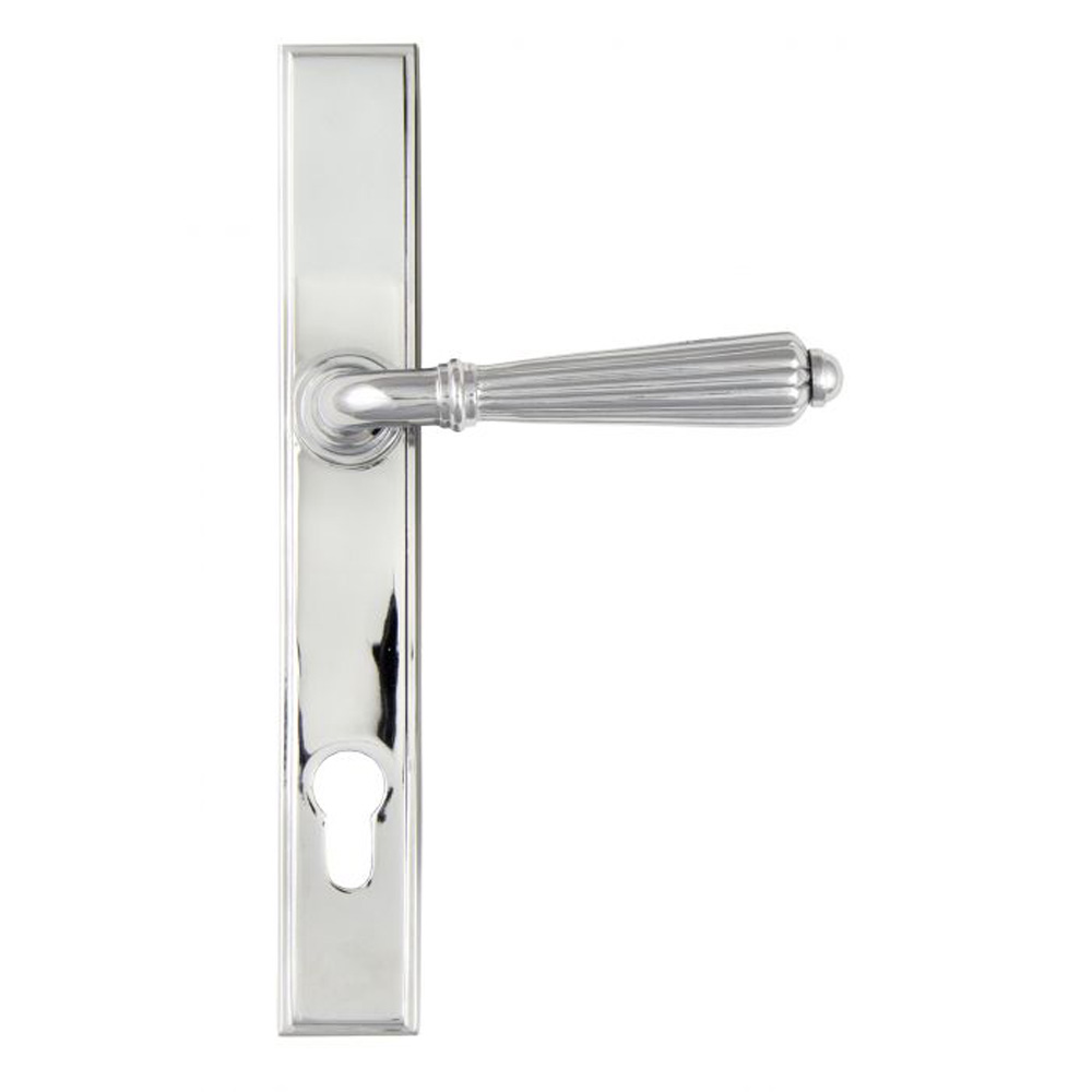 From the Anvil Hinton Slimline Lever Espag. Lock Set - Polished Chrome - (Sold in Pairs)